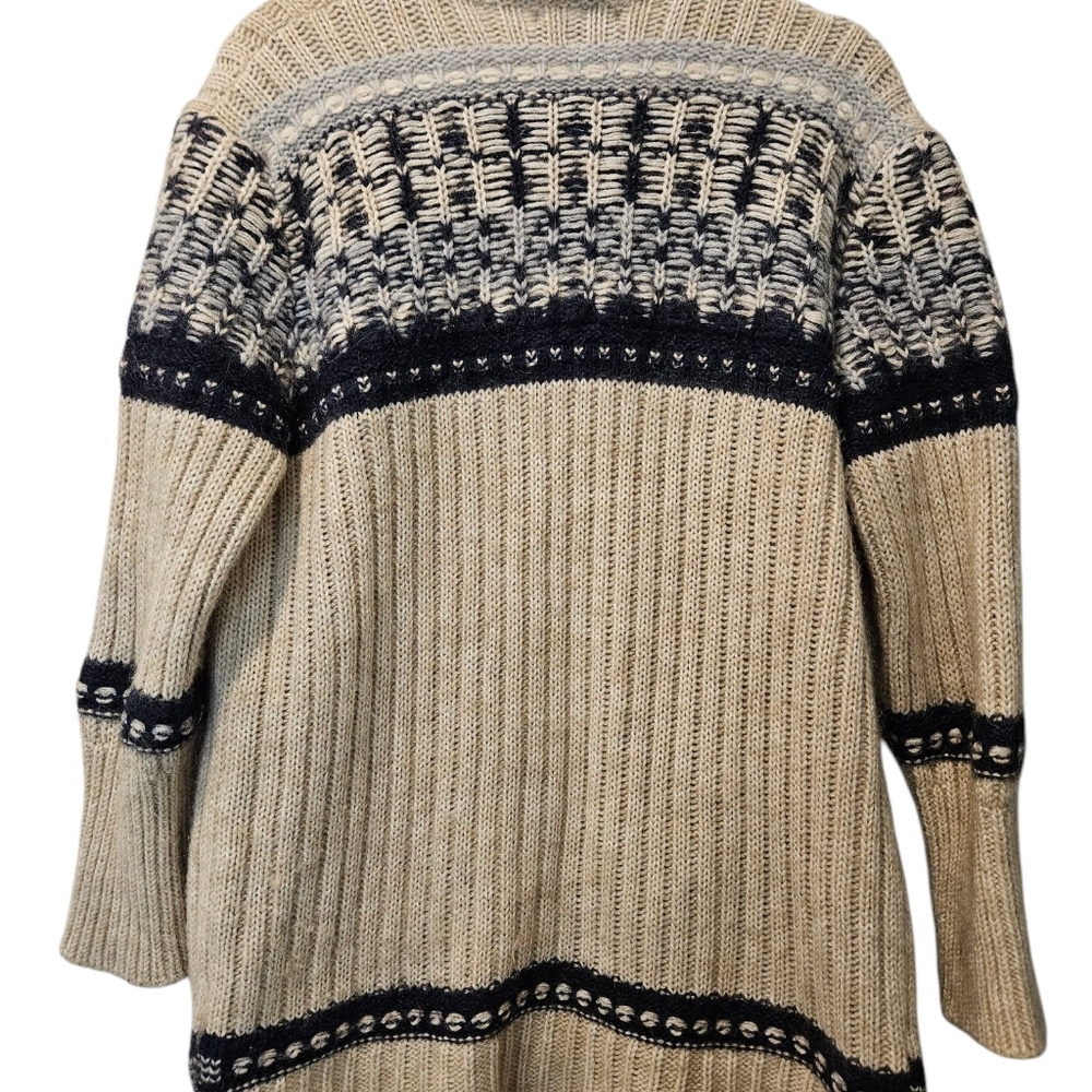 Gemelli Cardigan Sweater womans size M itialian heavy knit mohair blend pockets - Picture 2 of 7